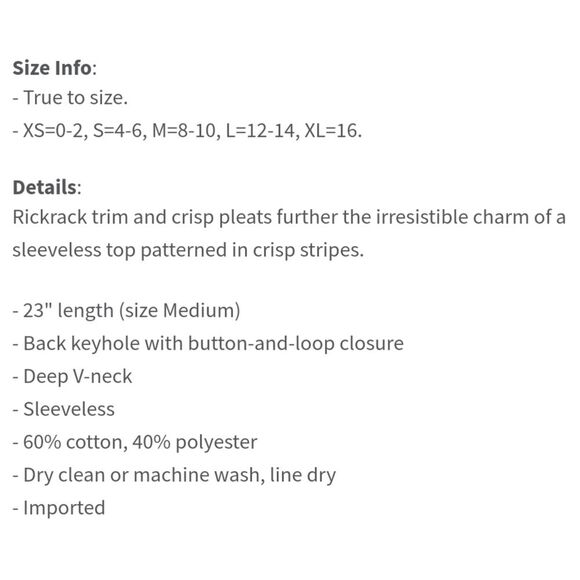 NWT|Free People Good Feels Ivory Striped Sleeveless Top, SMALL - Picture 3 of 7